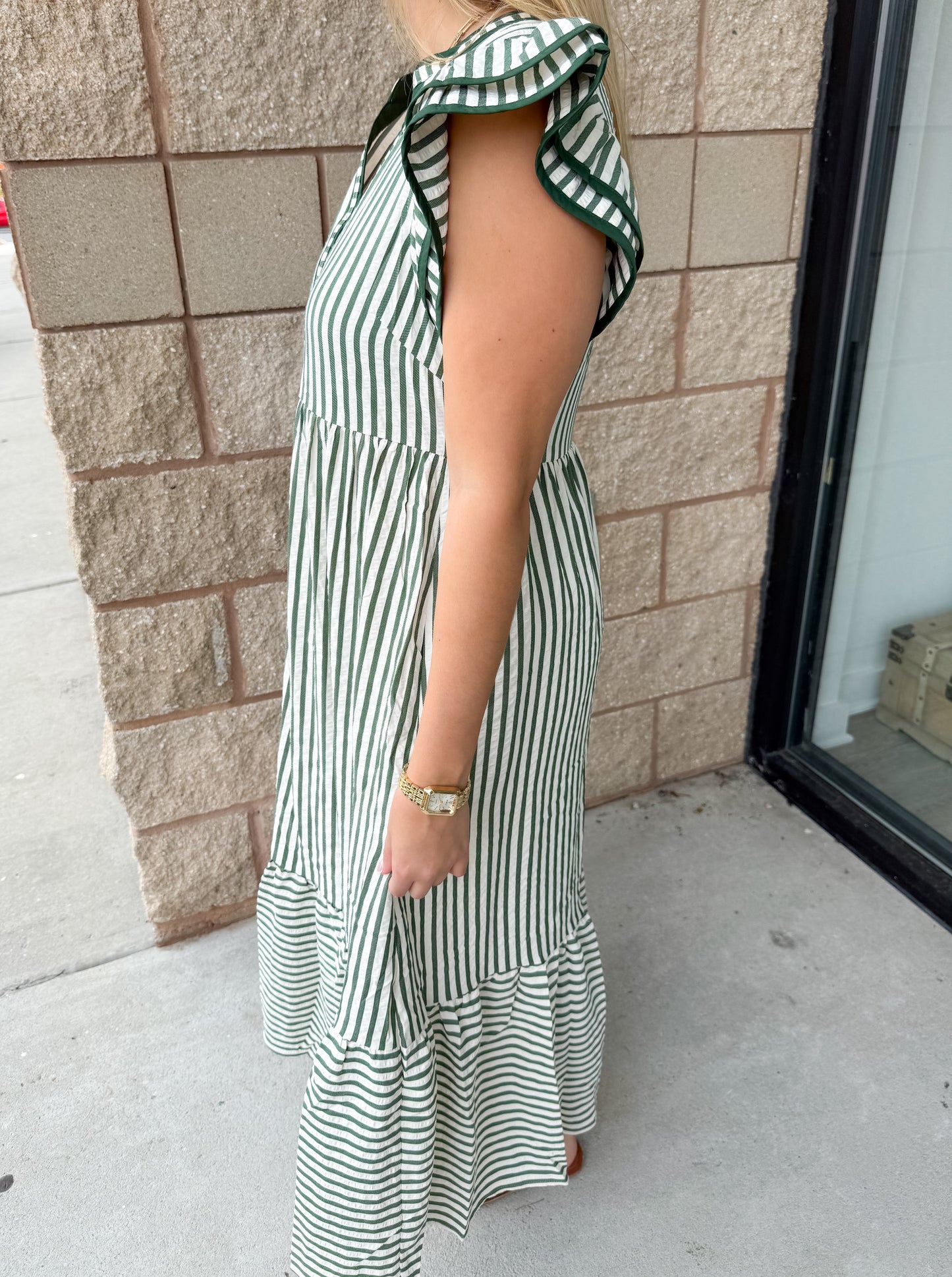 Maxine Striped Maxi Dress