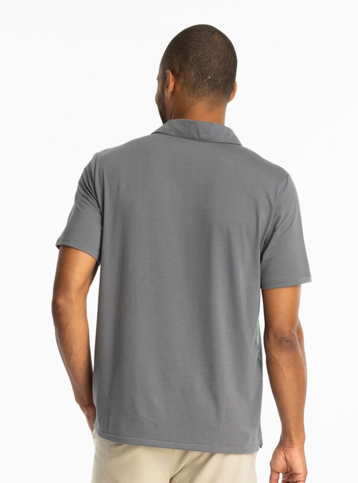 Free Fly Men’s Elevate Polo - Smoke