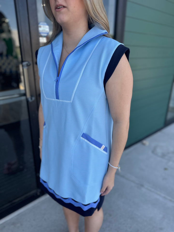 Simply Southern Drew Athletic Dress - Blue Shades