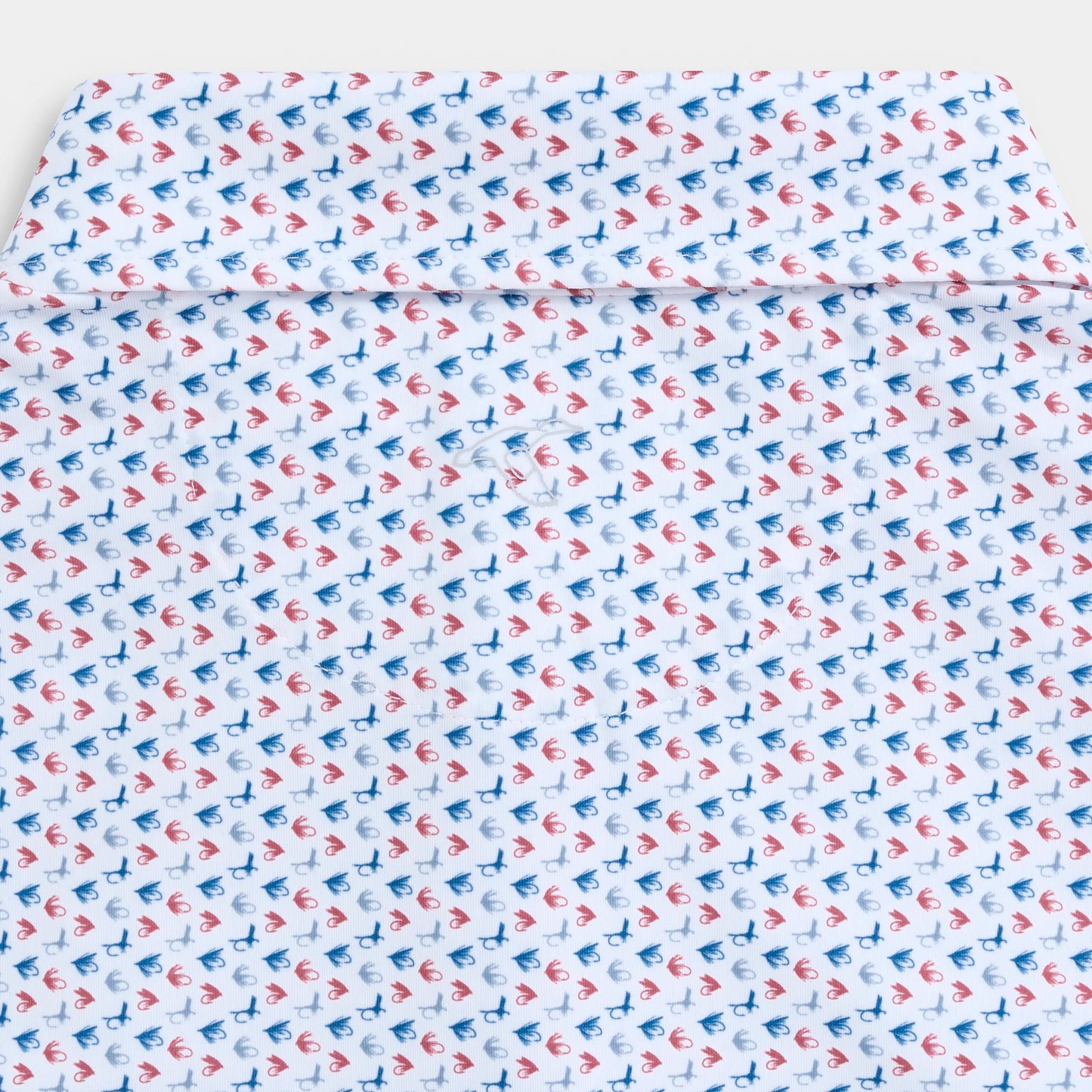 Genteal Spring ‘25 Printed Performance Polo - Clay Flys