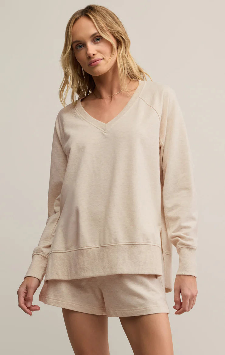 Modern V-Neck Weekender Sweatshirt Z Supply