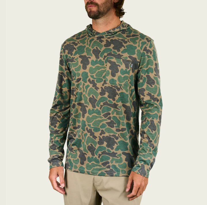 Marsh Wear Men’s Buxton Hagood Tech Hoodie - Green Mallard Camo