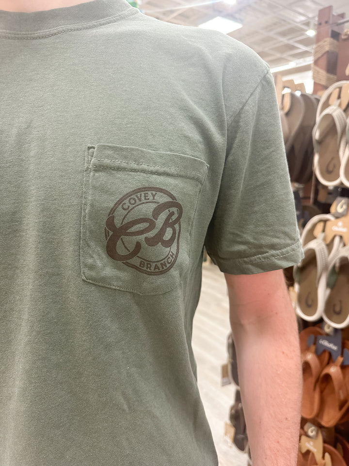 CB Men’s Slate Call S/S Pocket T-Shirt - Moss