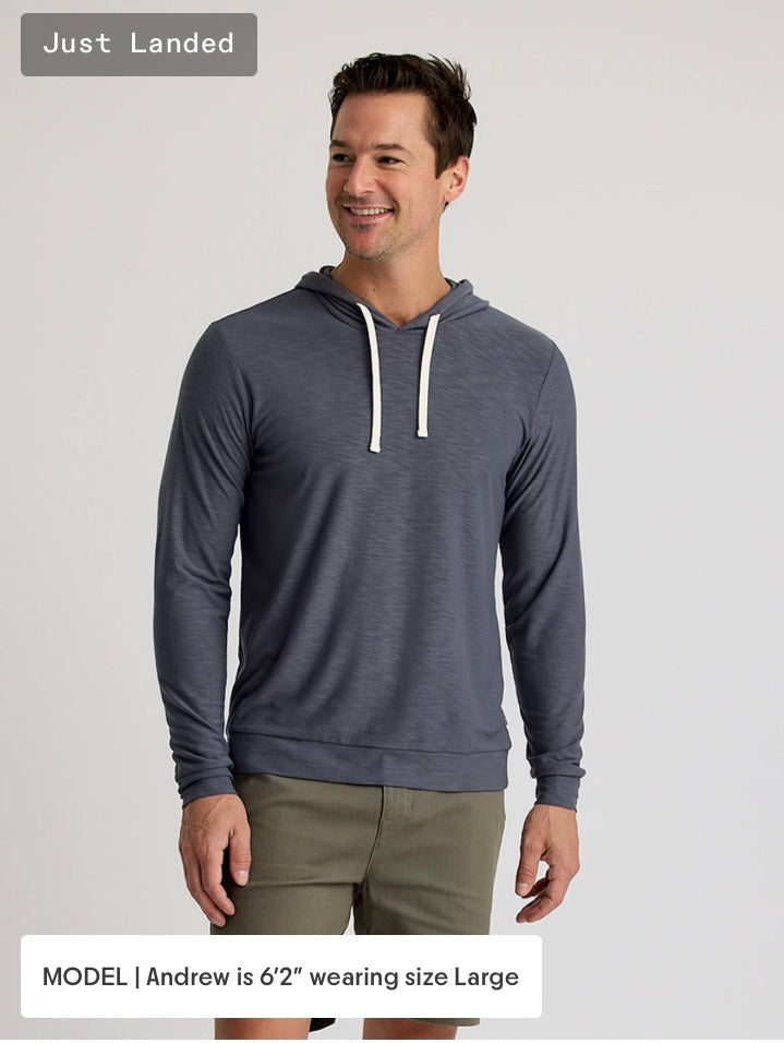Free Fly Men’s Bamboo Slub Hoodie II - Storm Cloud