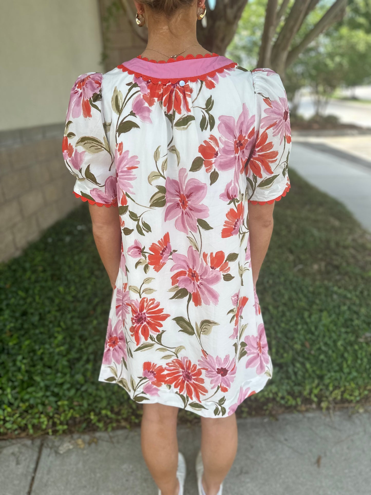 Posi Scalloped Floral Dress