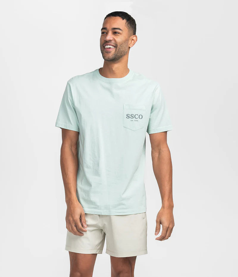 SSCO Men’s Bayou Dogs S/S Pocket T-Shirt - Cool Mint