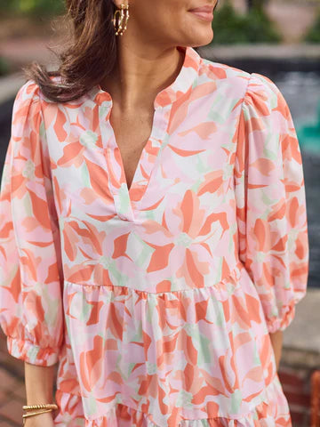 Cooper Dress - Botanical Bliss White