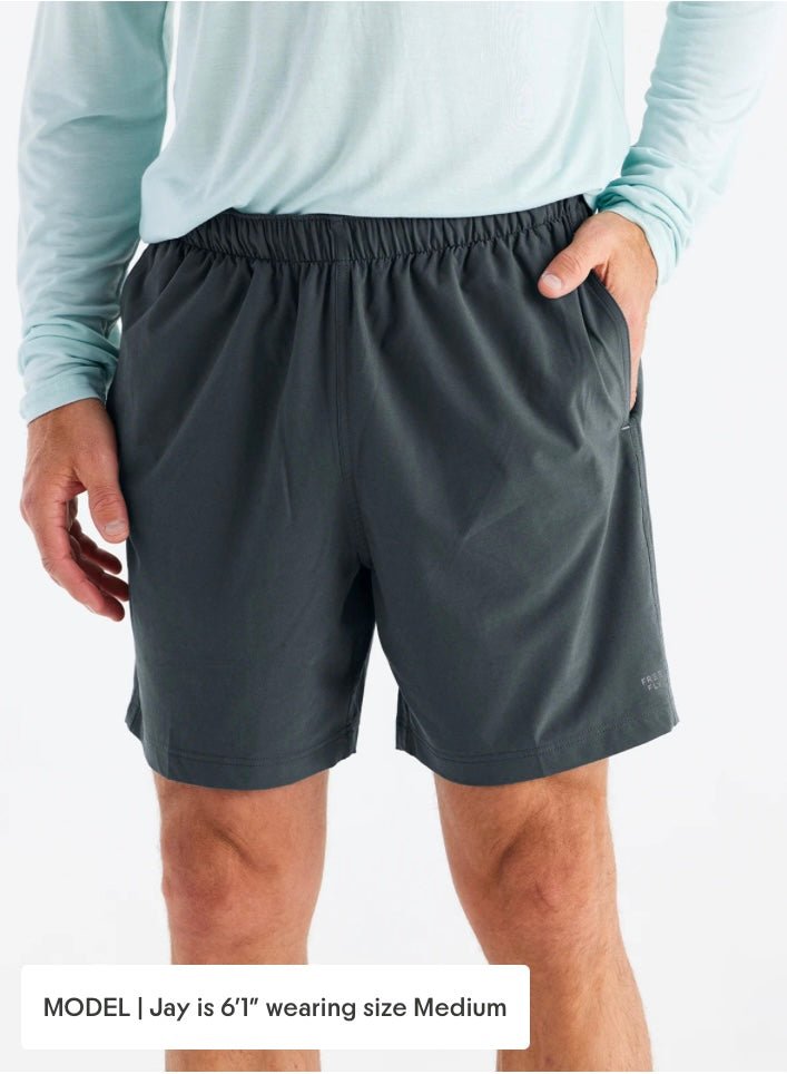 Free Fly Men’s Breeze Short 6” - Storm Cloud