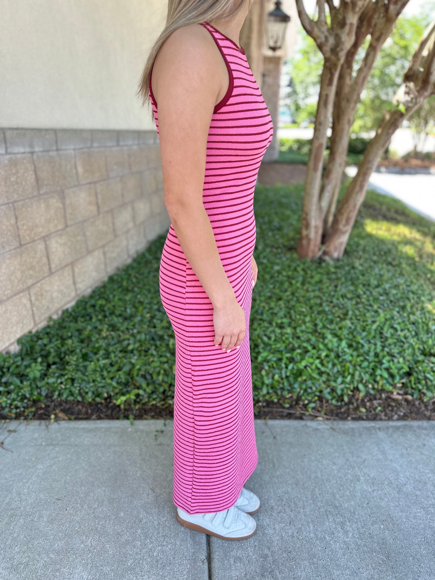 Becky Stripe Knit Tank Maxi