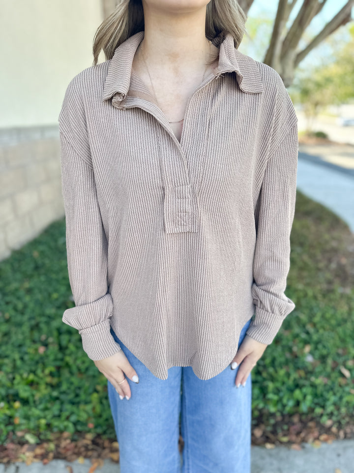 Azalea Knit Top - Camel