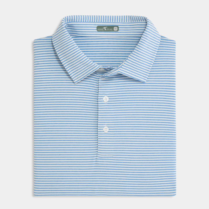 Genteal S26 Bates Performance Polo - Blissful Blue