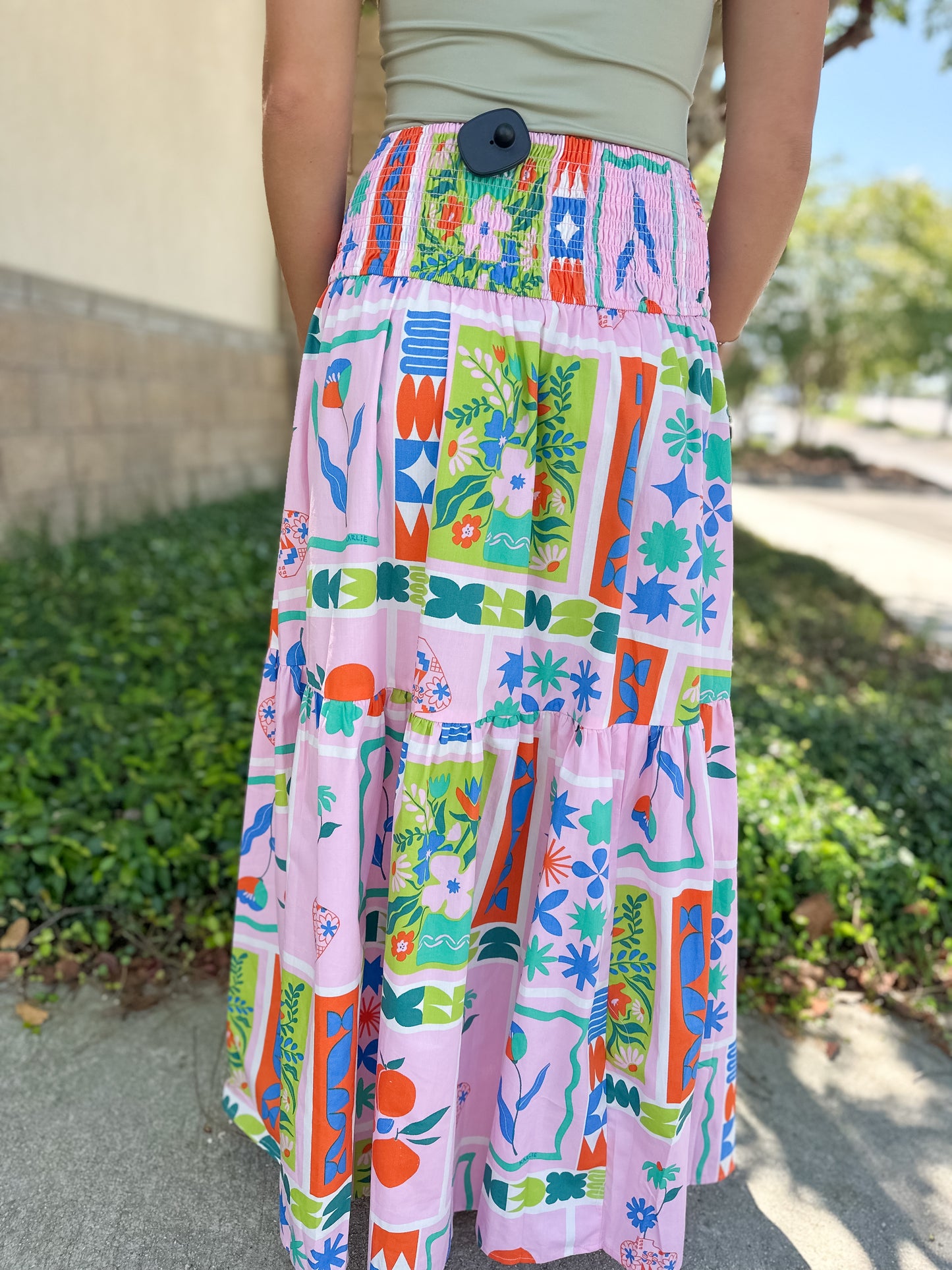 Post Card Maxi Skirt