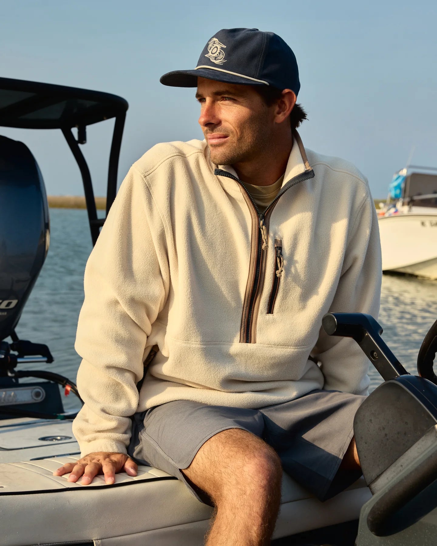 Free Fly Men’s Ashridge Fleece Half Zip - French Oak