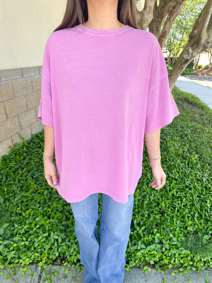 Hana Basic Tee - Fuchsia