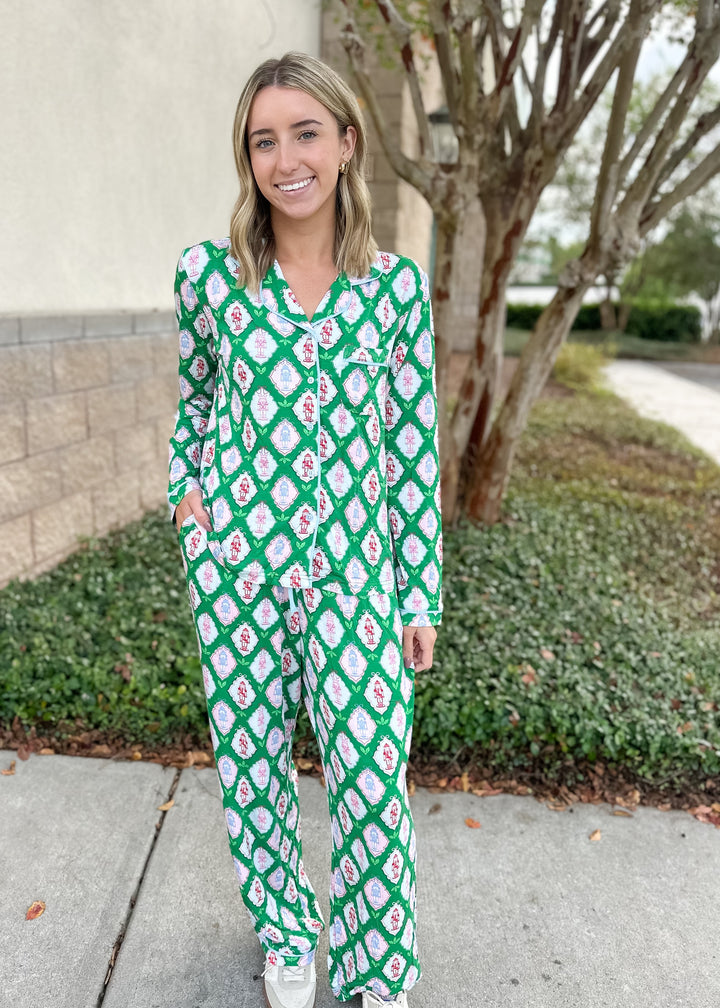 MS Charlotte PJ Pant Set - Christmas Calvary