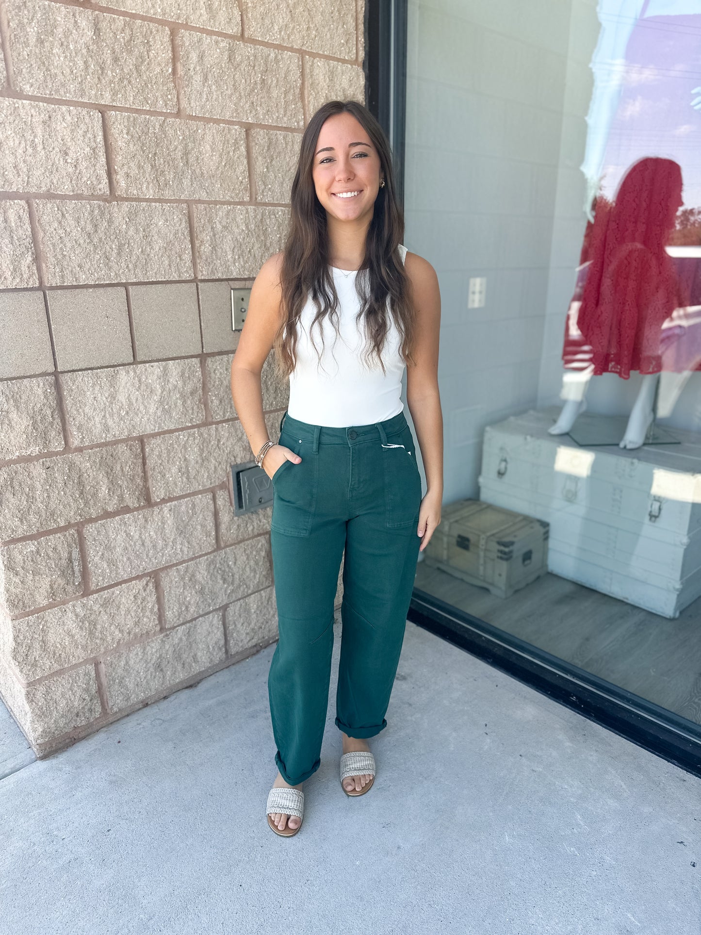 Risen Lilah Barrel Jeans