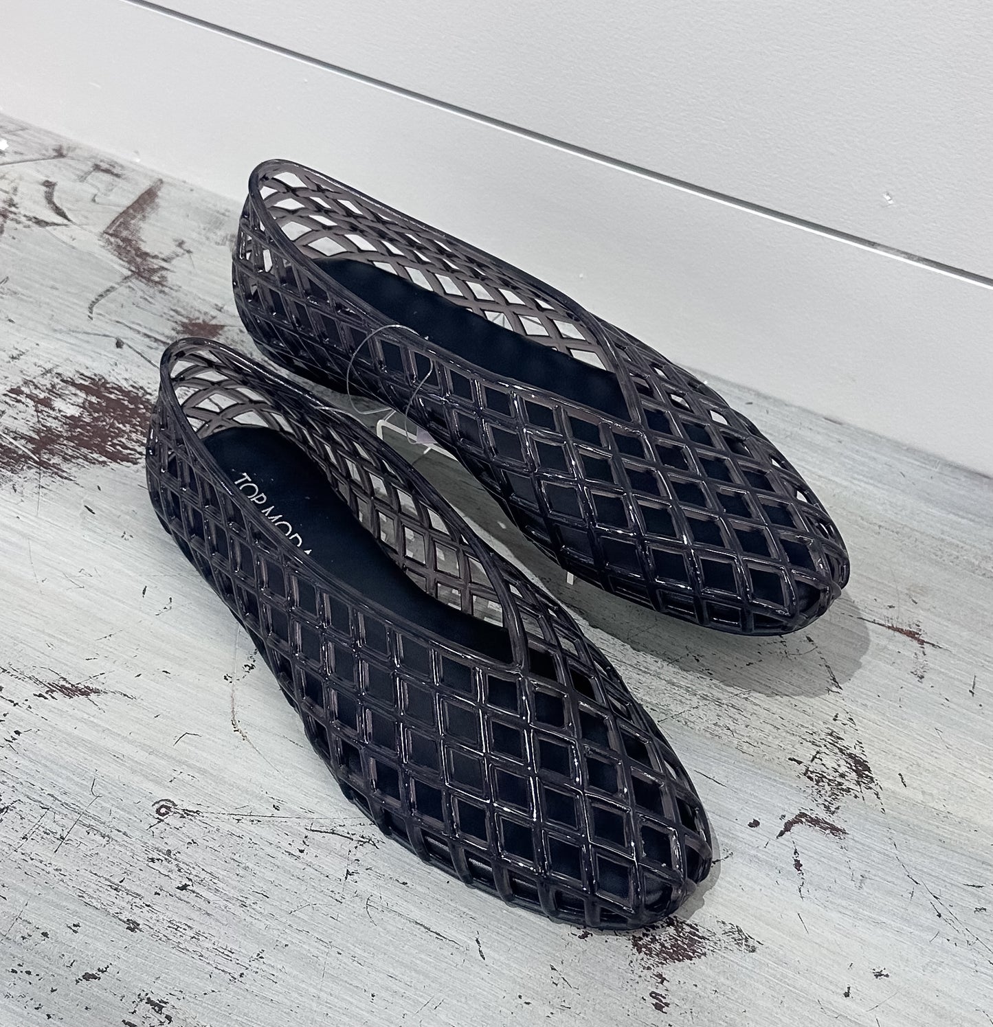 Ashley Jelly Flats - Black