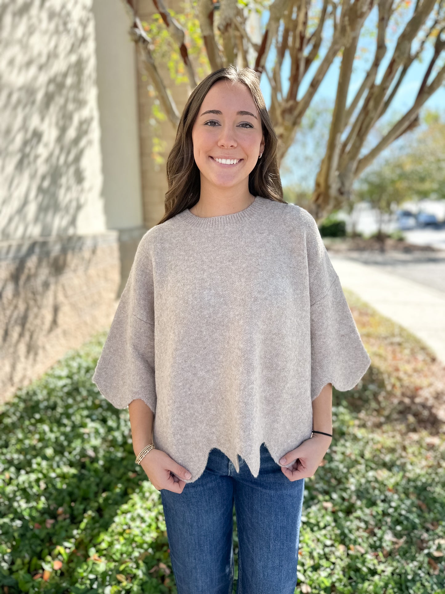 Mason Scalloped Sweater