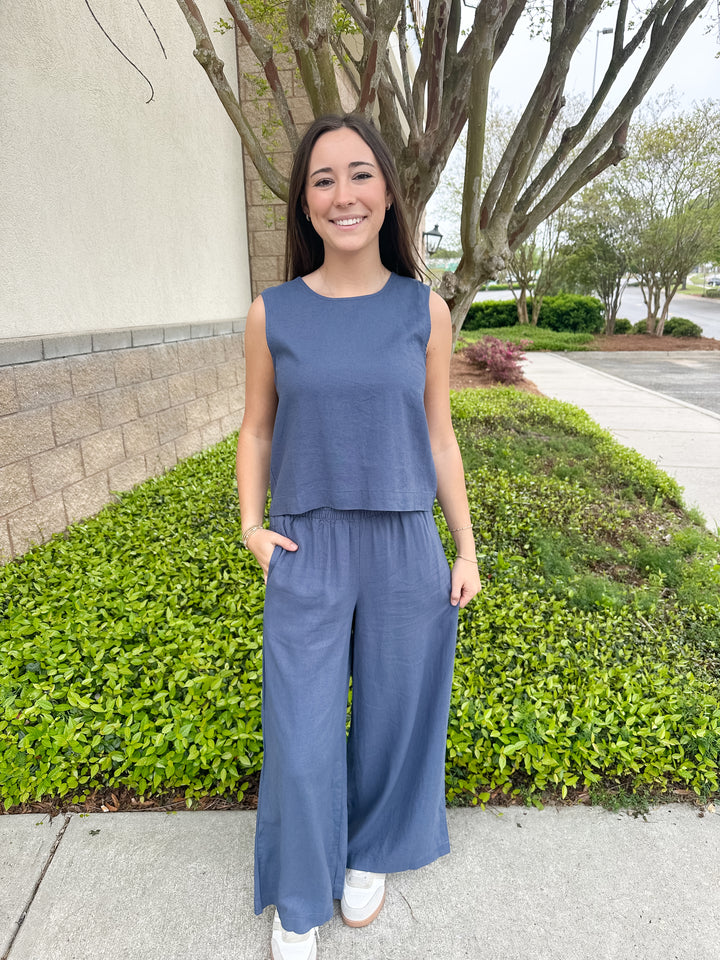 Scout Linen Pant - Vintage Indigo