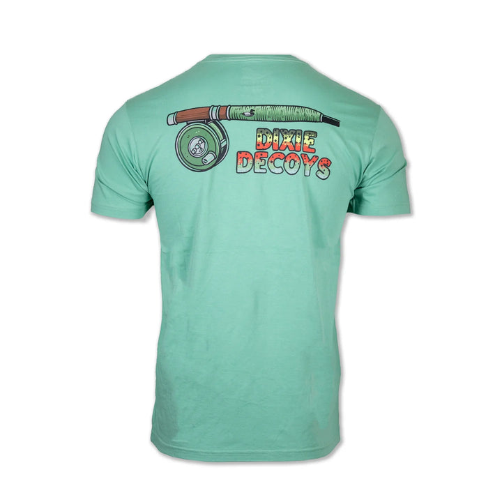 Dixie Decoy Fly Tackle S/S T-Shirt - Moss