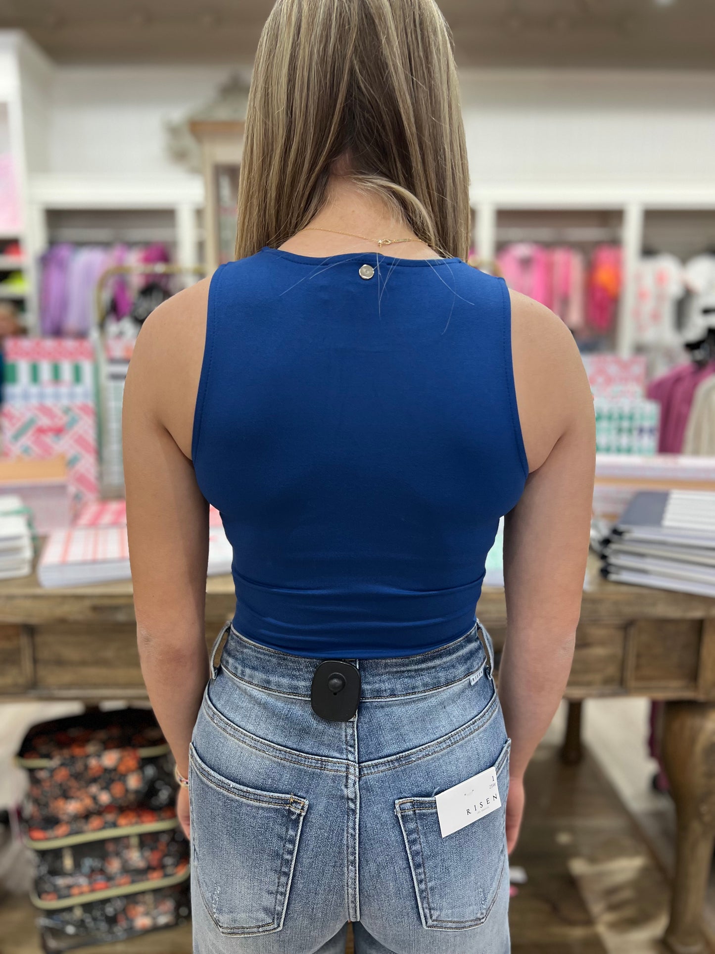 Paiton Boat Neck Bodysuit - Navy