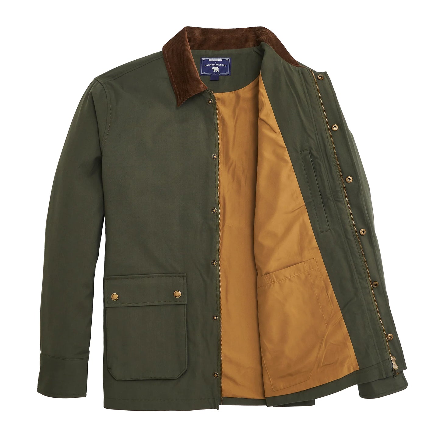Onward Reserve Red Hills Stretch Canvas Coat - Olive