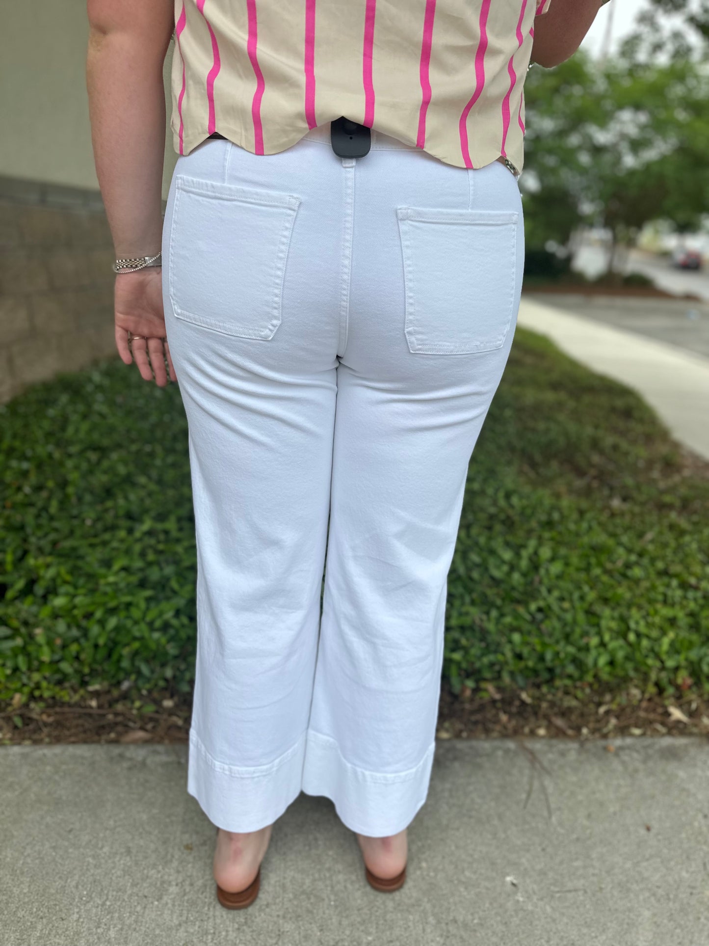 Stacy Kancan High Rise Cropped Wide Leg Jean