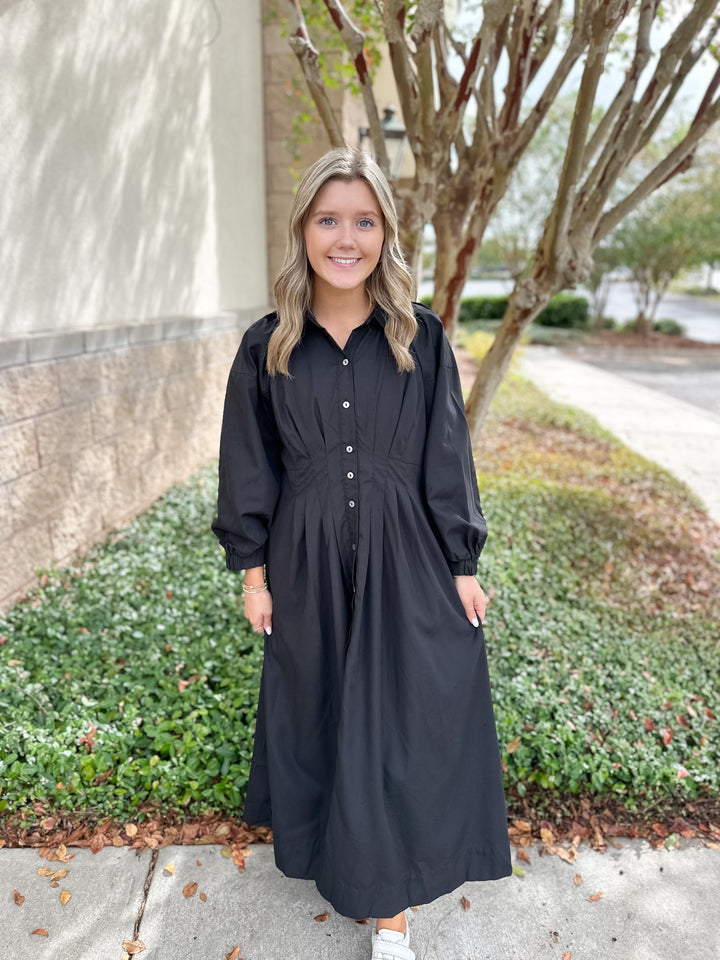 Stacy Pleated Detail Maxi