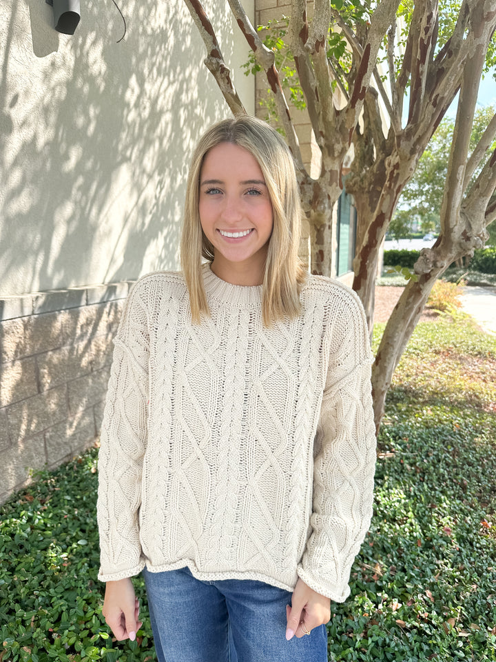Amber Cable Knit Sweater