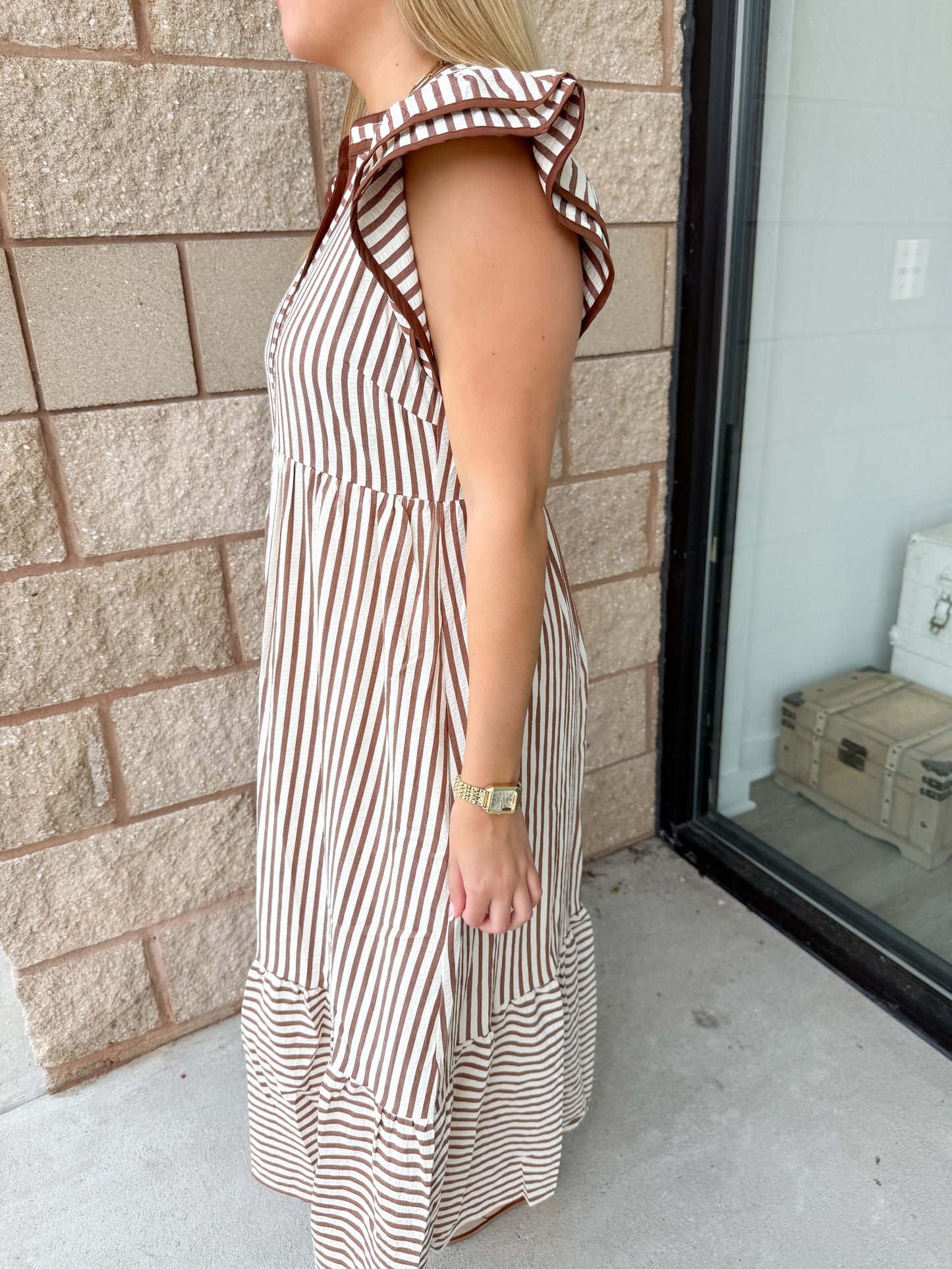 Maxine Striped Maxi Dress