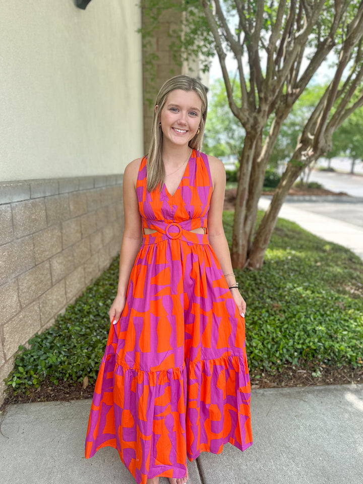 Marlie Cut Out Maxi Dress