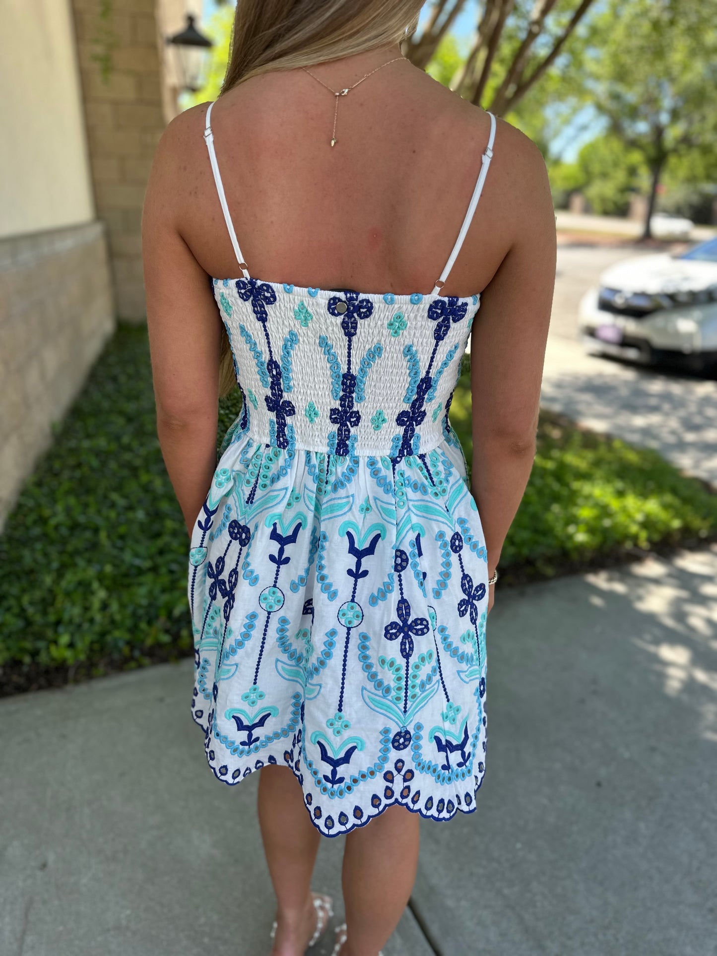 Ginny Eyelet Mini Dress