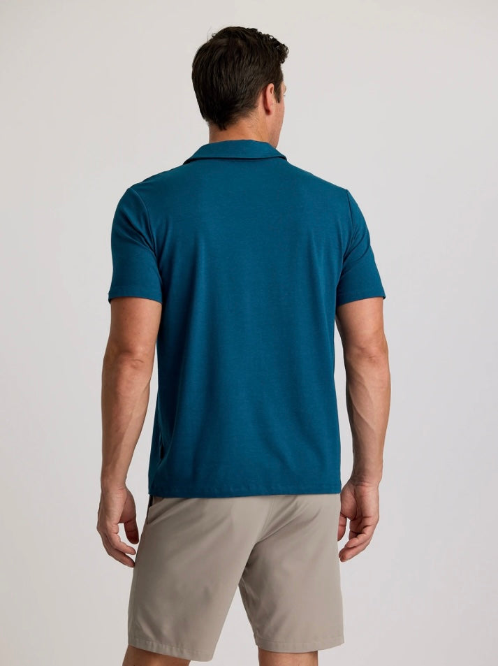 Free Fly Men’s Bamboo Current Polo - Legion Blue