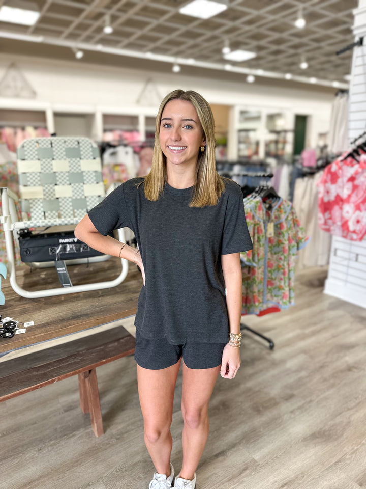 Free Fly Women’s Bamboo Flex Sunday Tee - Heather Black