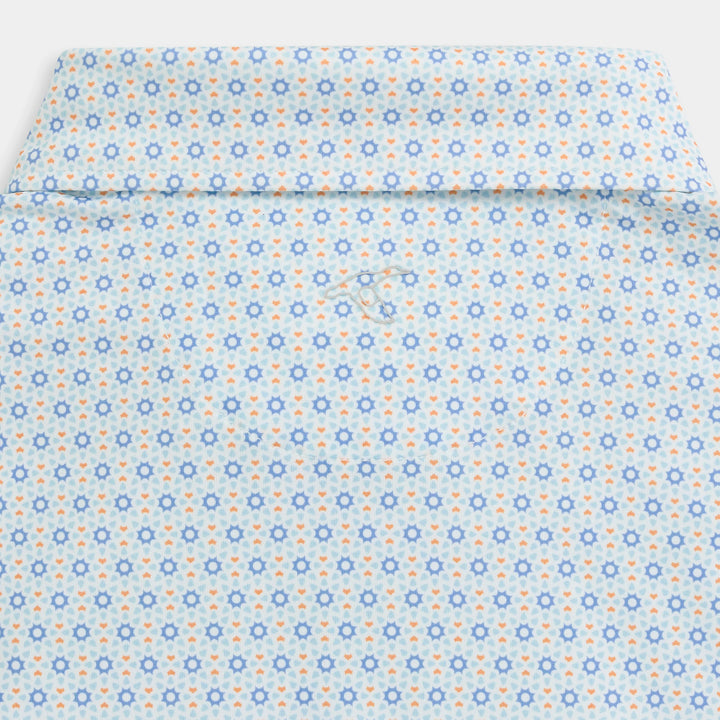 Genteal Spring ‘25 Printed Performance Polo - Sun