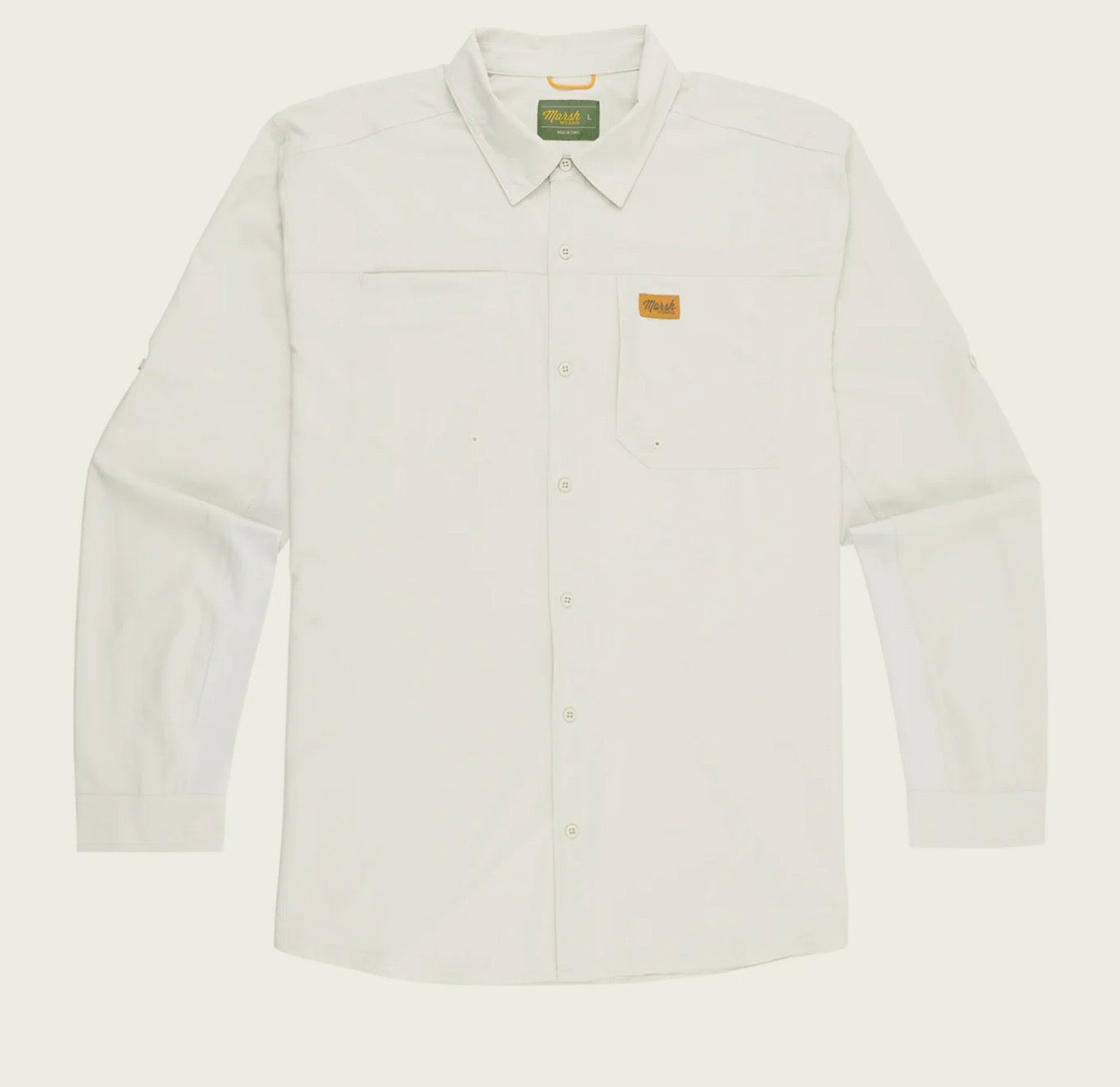 Marsh Wear Men’s Lenwood Tech L/S Button Down - Stone