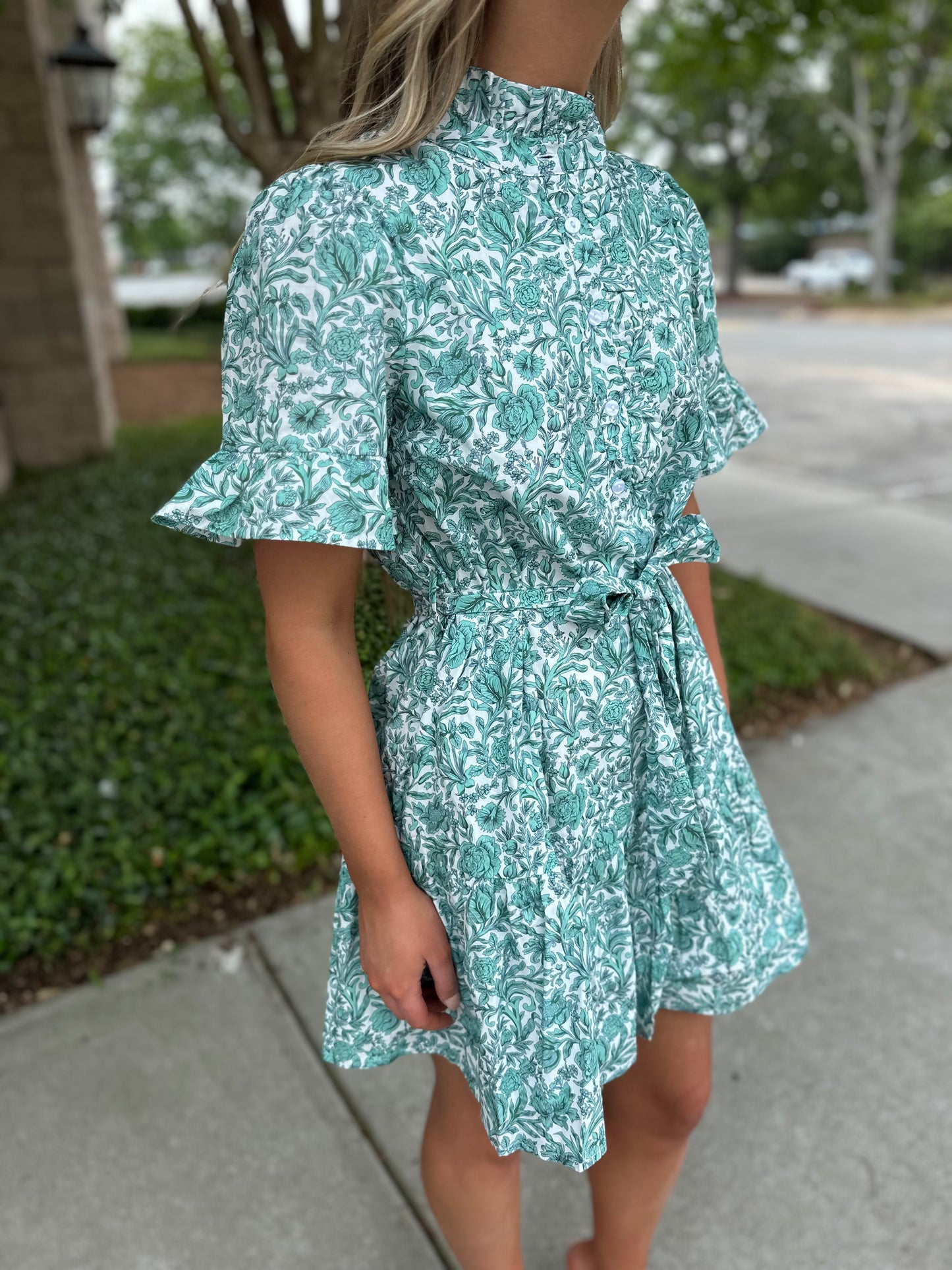 Through The Years Belted Dress