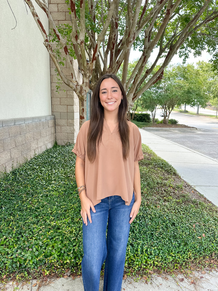 Poise Basic V-Neck Top