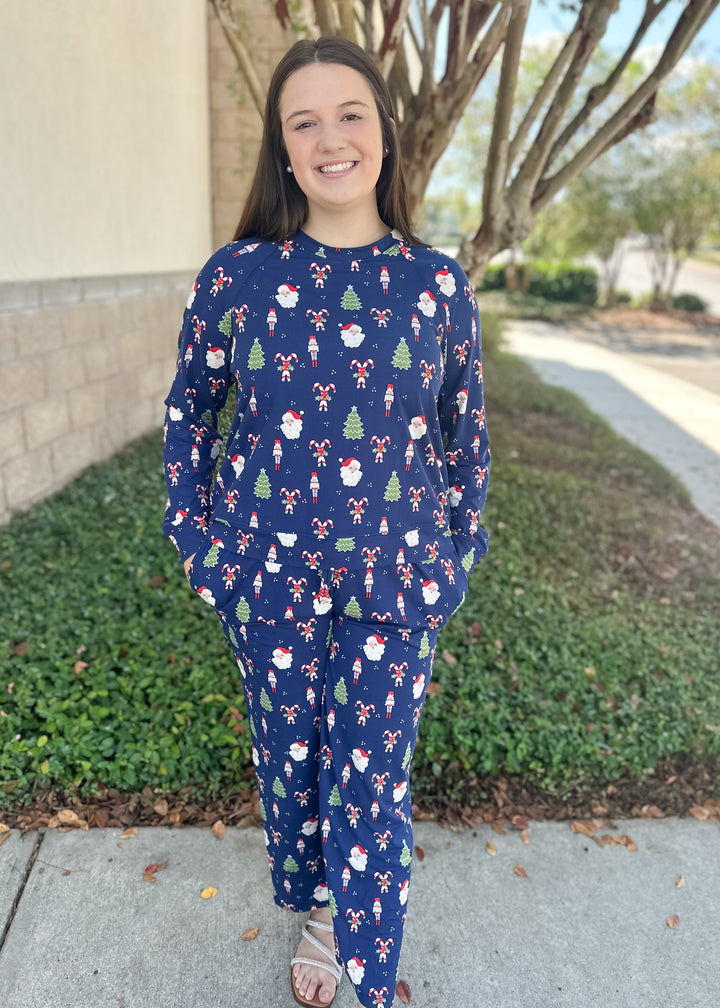 MS Annie PJ Pant Set - Peppermint Pine