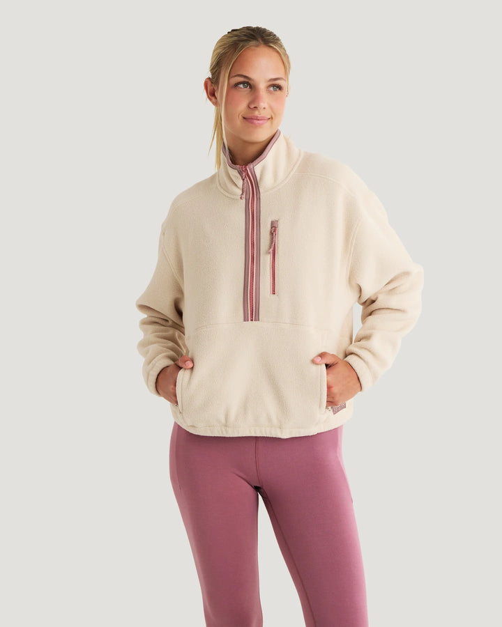 Free Fly Women’s Ashridge Fleece Half Zip - French Oak