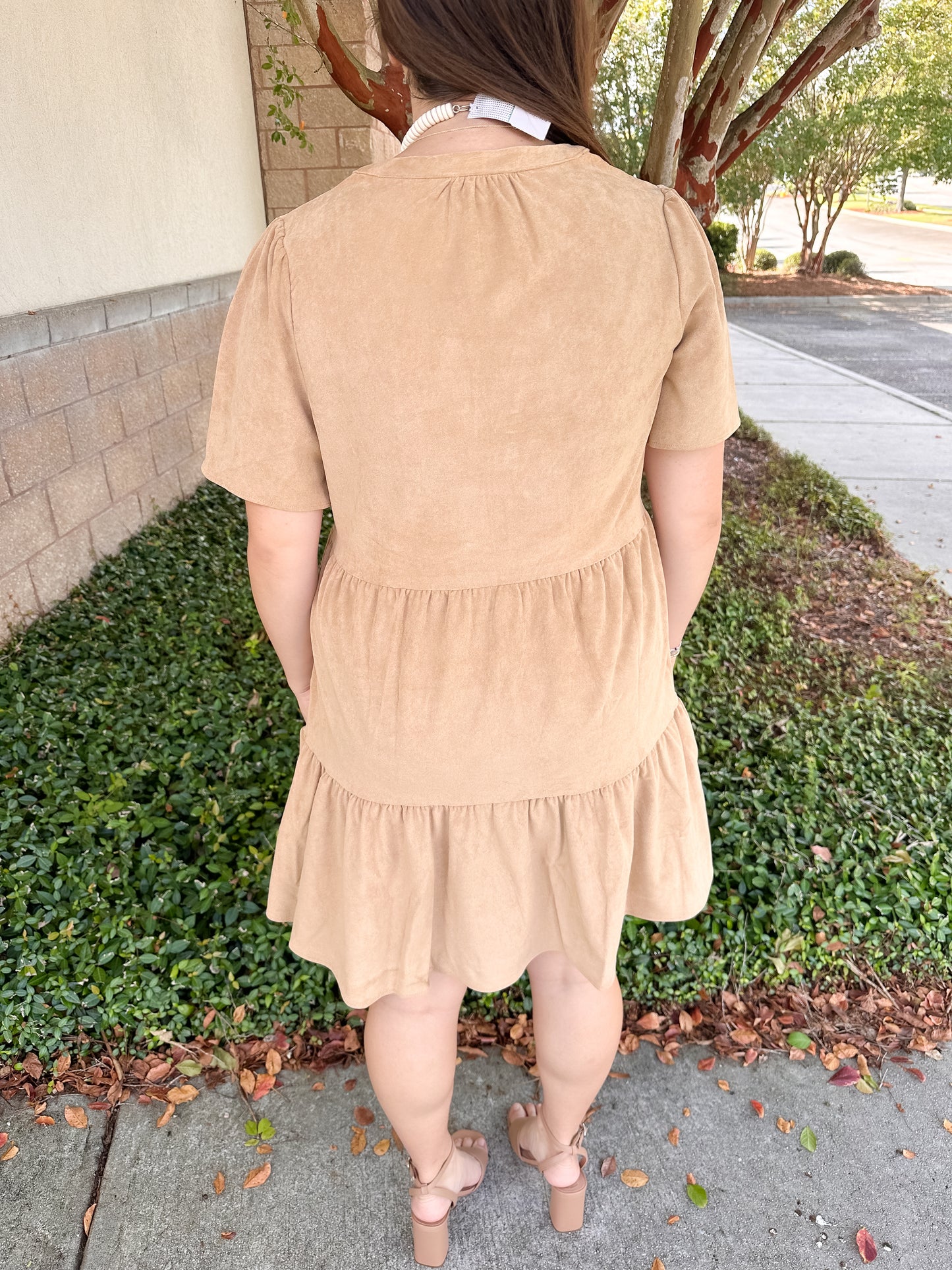 Adelyn Dress- Tan