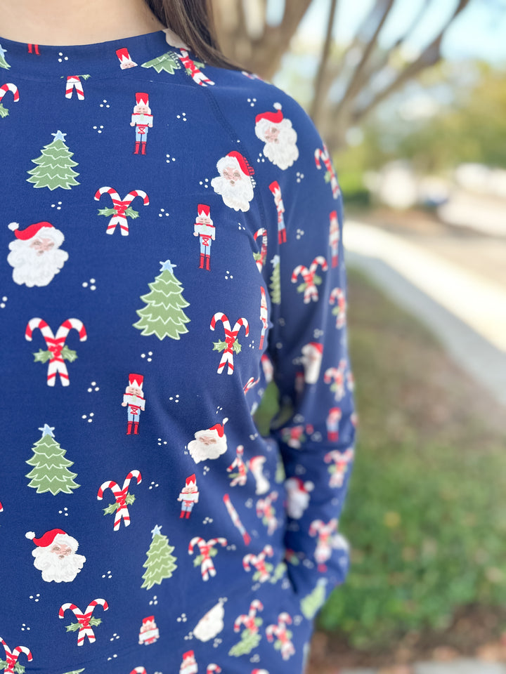 MS Annie PJ Pant Set - Peppermint Pine