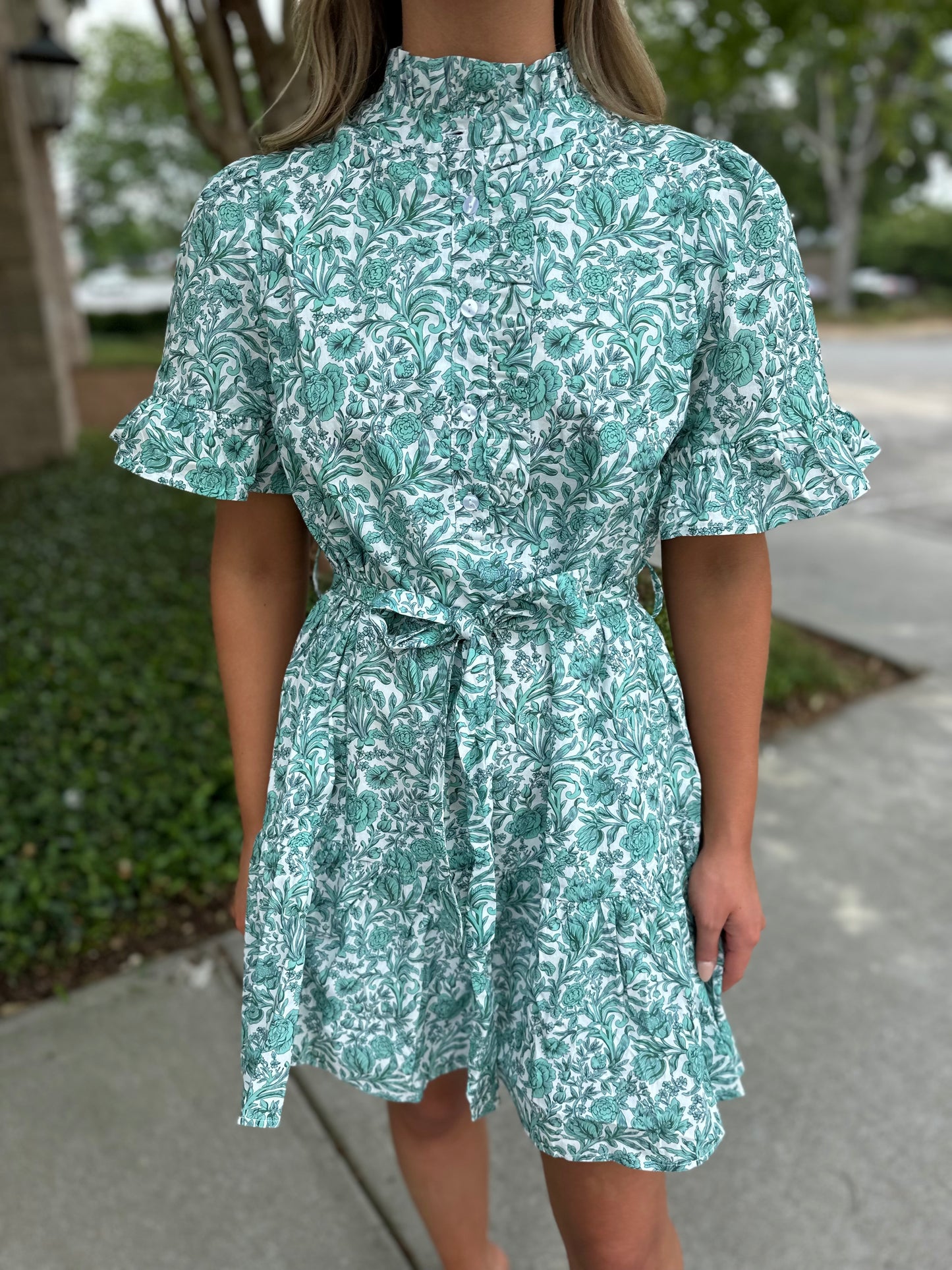 Through The Years Belted Dress