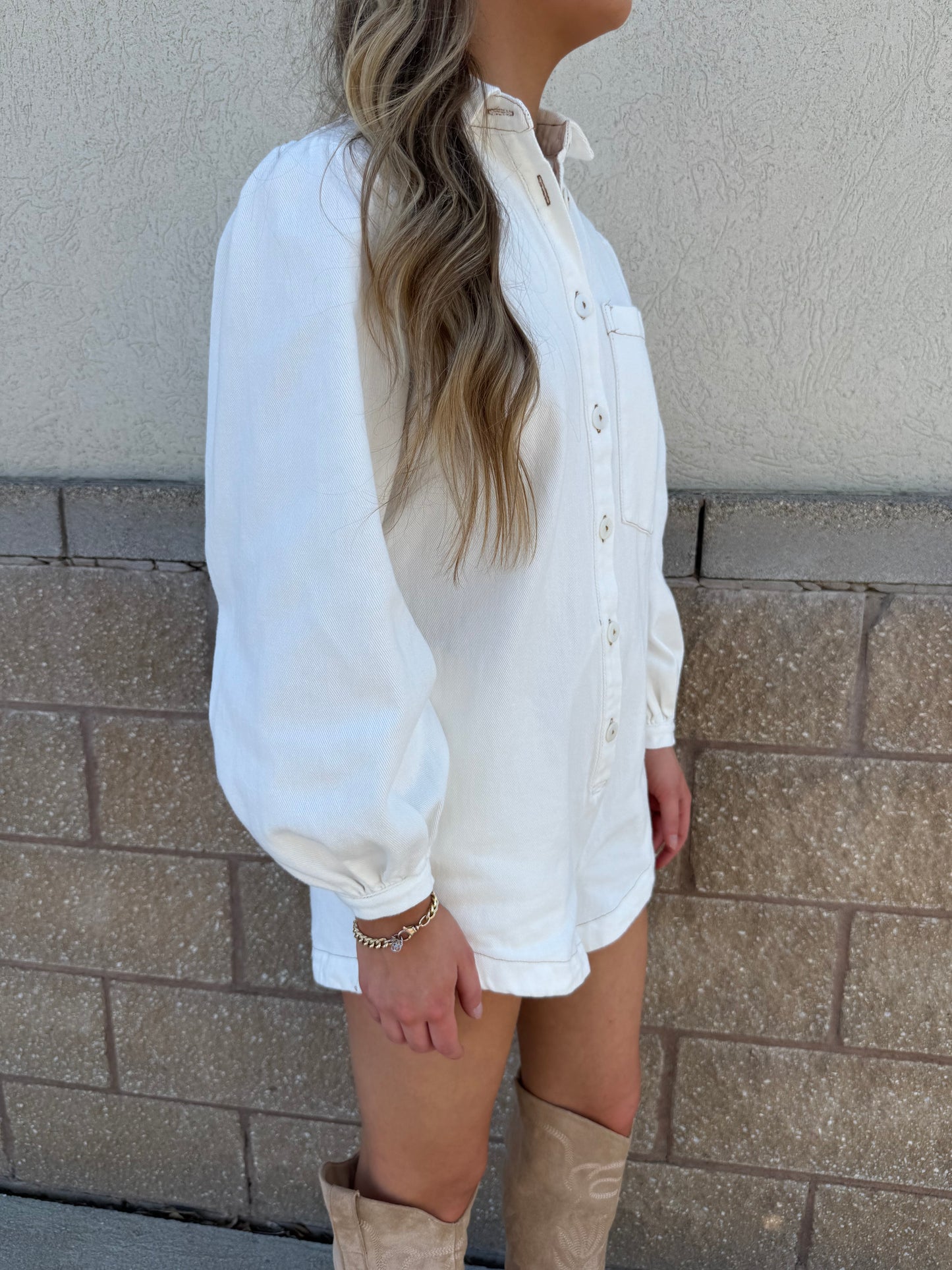 Polly Denim Playsuit Romper