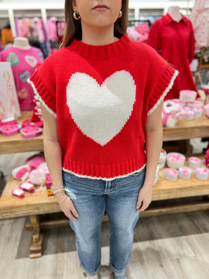 Boxy Heart Sweater