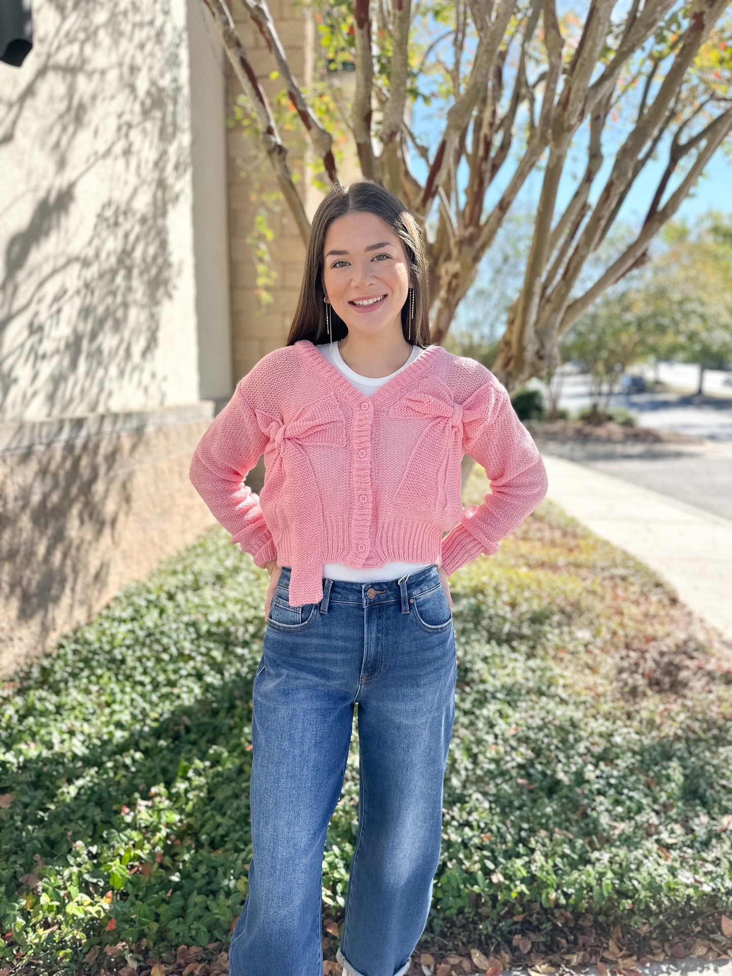 Simply Bow Cardigan