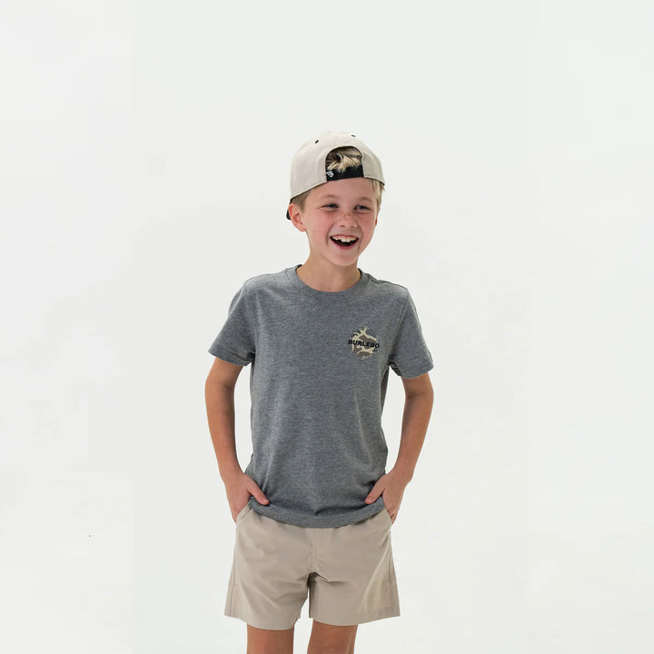 Burlebo Youth Rad Dude S/S T-Shirt - Dark Heather Grey