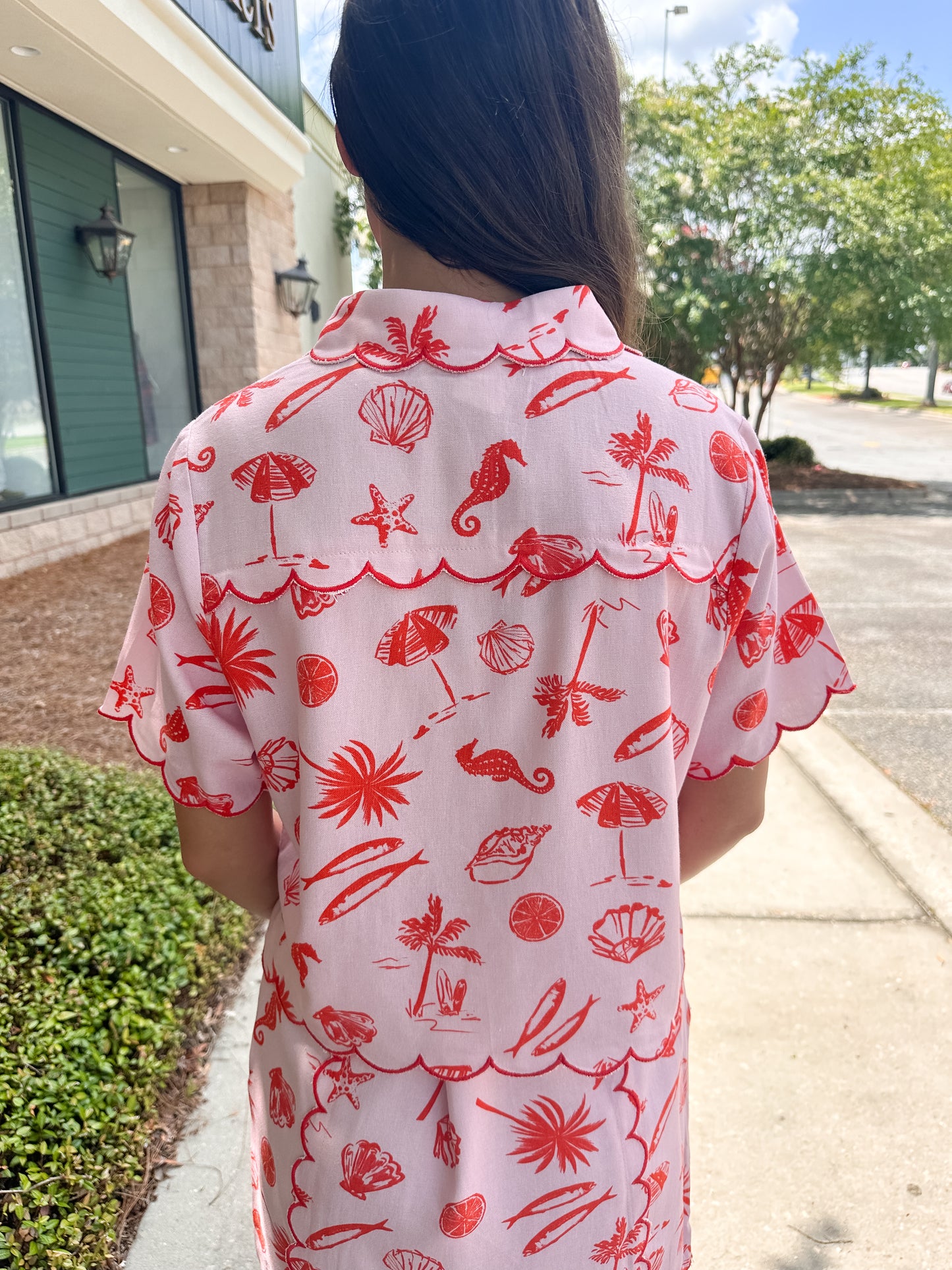 Angie Scallop Top