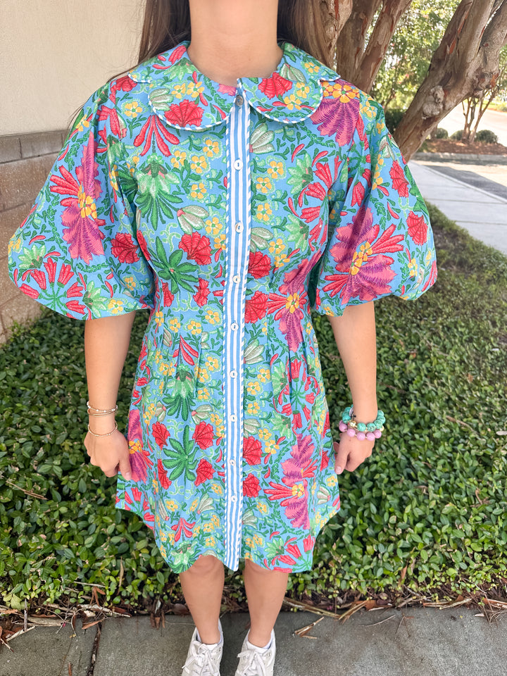 Jill Tropical Mini Dress