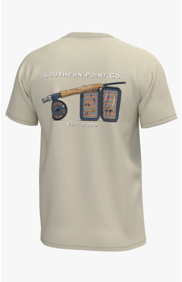 SPC Men’s Fly Reel S/S Pocket T-Shirt - Cloud Cream